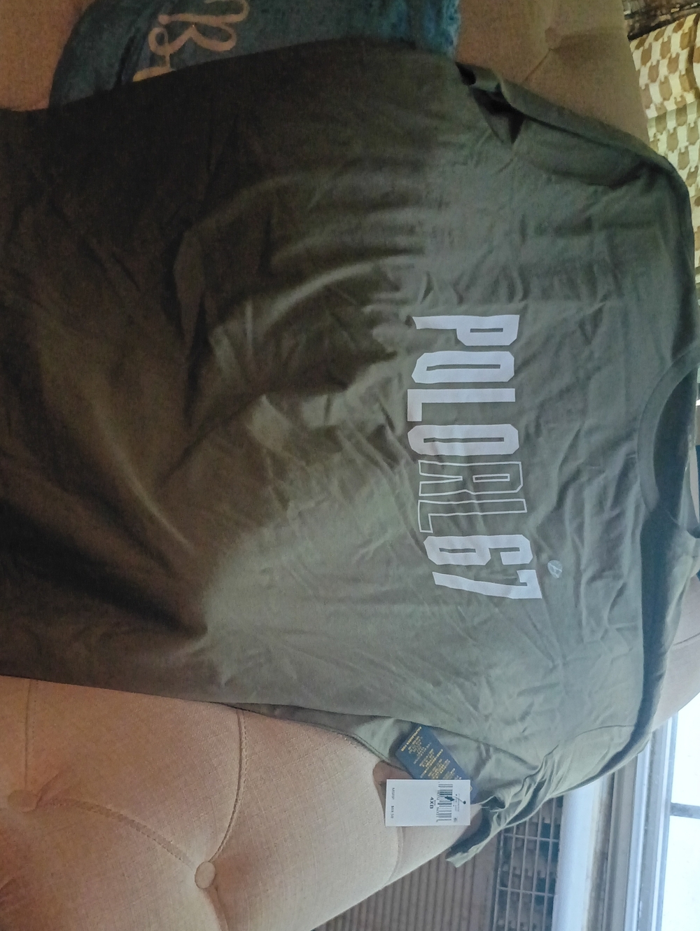Polo by Ralph Lauren Olive Green 'Polo RL67' Short Sleeve Tee